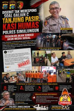 Kasi Humas Polres Simalungun Tegaskan Akan Somasi Akun Media Sosial. 