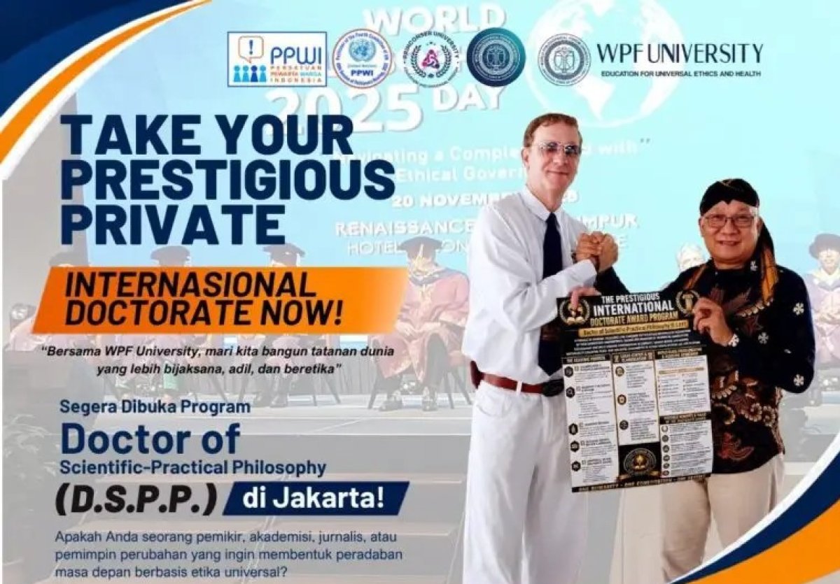 Raih Gelar Doktor Internasional Anda Program D. S. P. P Resmi Dibuka di Jakarta. 